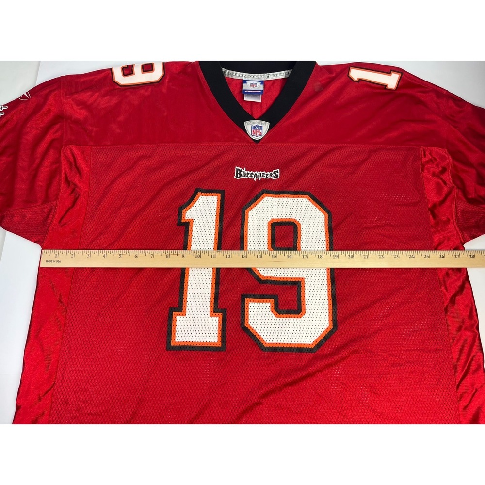 Reebok Jersey Tampa Bay Buccaneers Keyshawn Johnson Size 2XL Red #19 - Picture 11 of 11